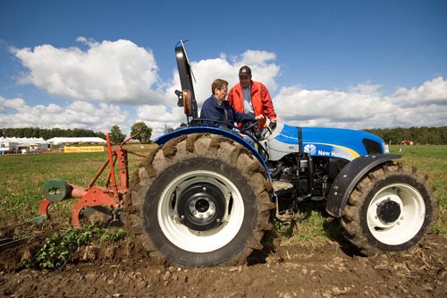 John Tory on a tractor IPM