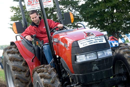 Dalton McGuinty on a tractor IPM