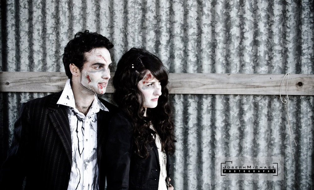 zombie engagement photos toronto