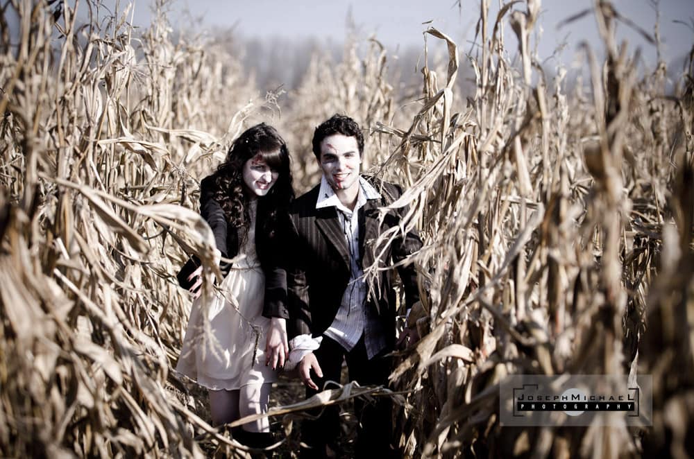 zombie engagement photos toronto