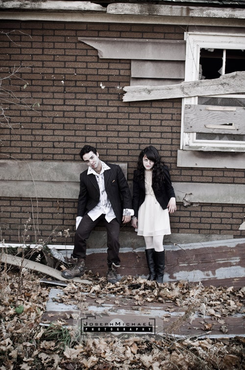 zombie engagement photos toronto