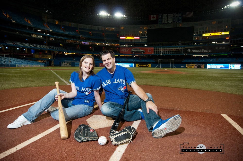 Rogers Centre Toronto Blue Jays Engagement Photos