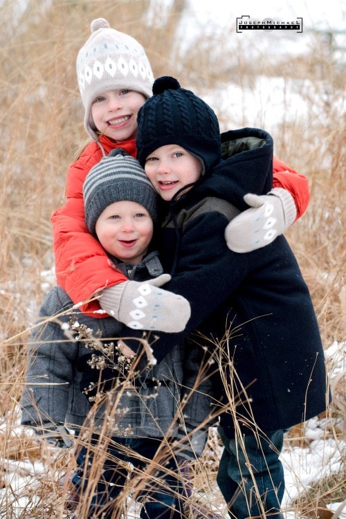 Snow Family Photo Winter Toronto High Park
