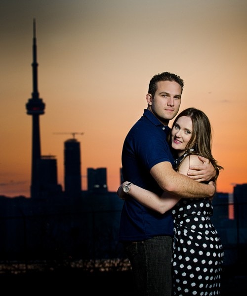 Sunset Engagement Shoot Toronto Skyline