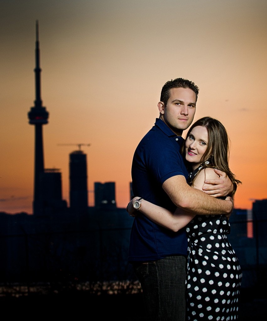 Sunset Engagement Shoot Toronto Skyline