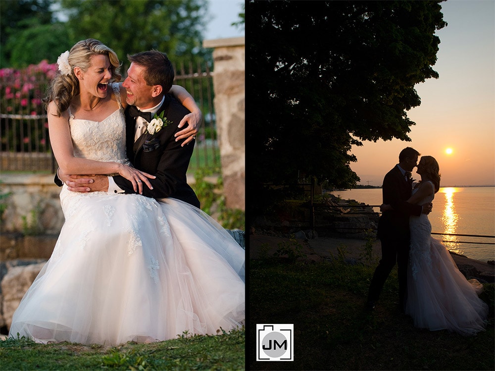 Edgewater Manor Wedding Sunset