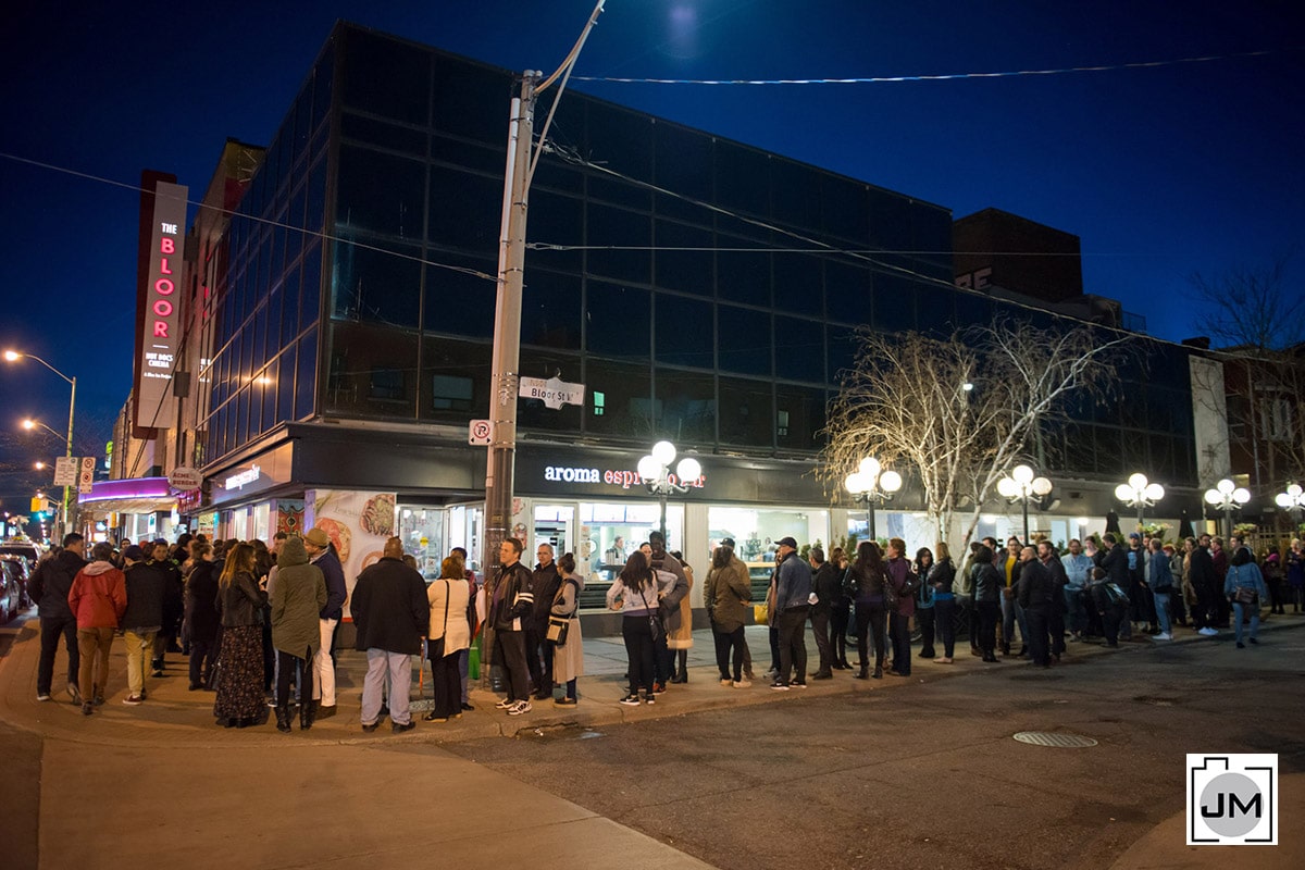 Line-up Outside Bloor Cinema for Purple Rain