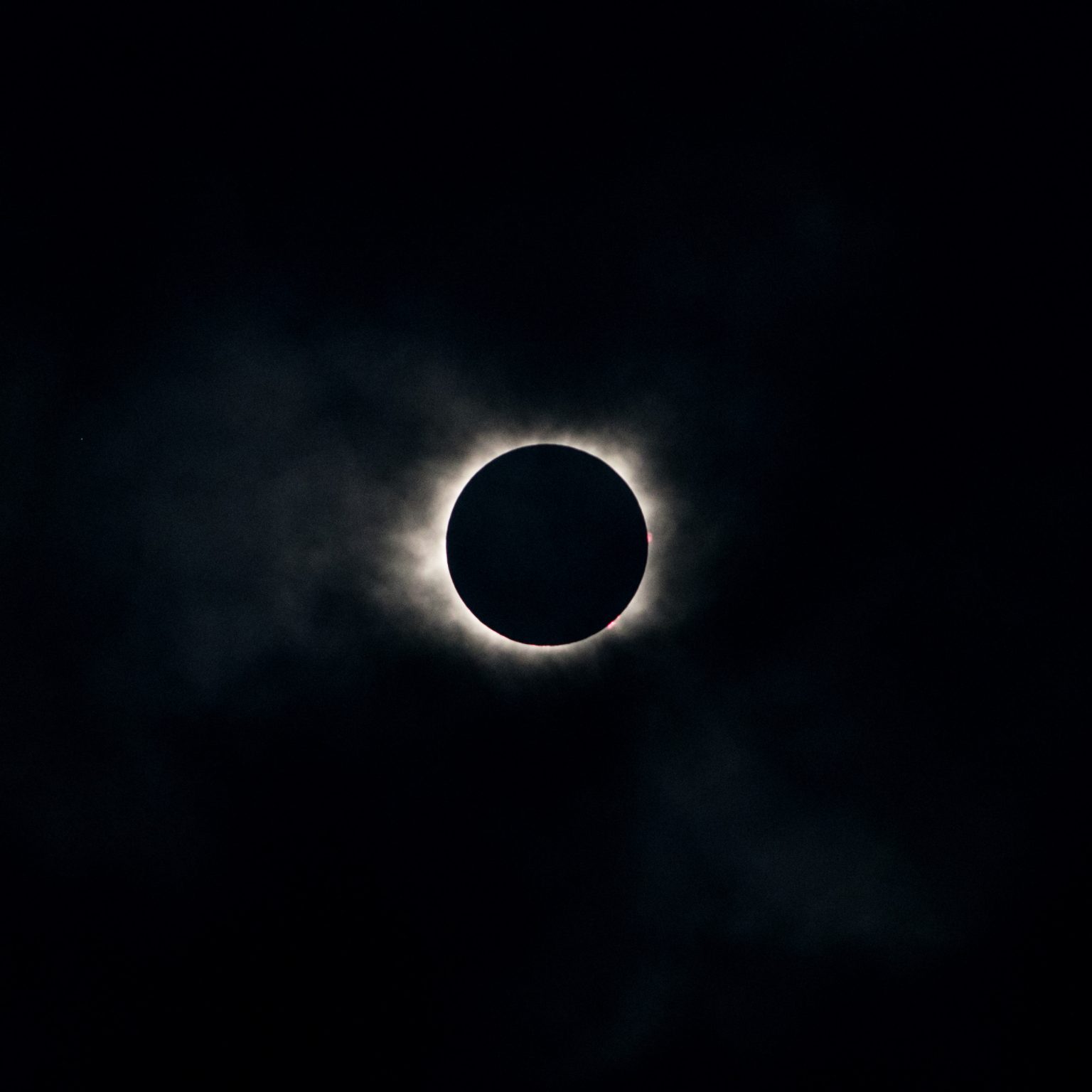 Total solar eclipse in Nashville, TN on August 21, 2017.