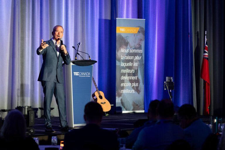 Chris Hadfield at a conference in Toronto