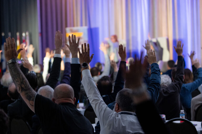 Arlene Dickinson speaking at a conference in Toronto