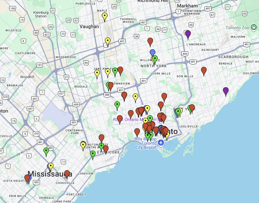 Find world cup fans in Toronto
