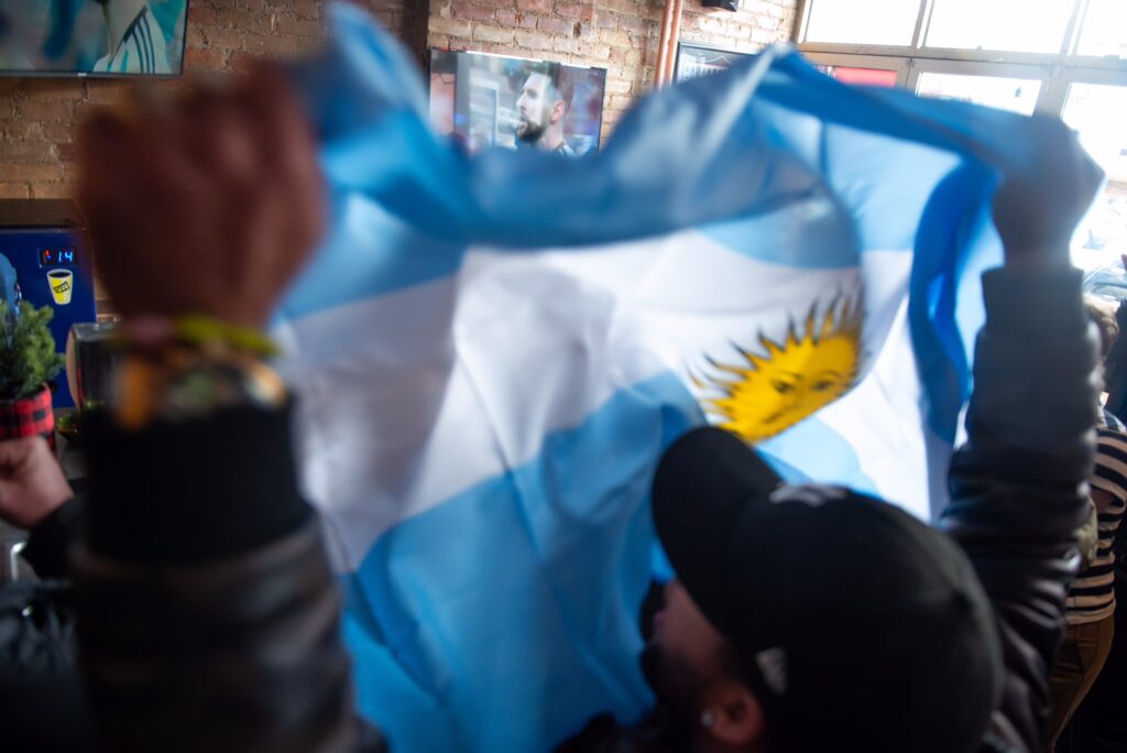 Argentina World Cup fans in Toronto